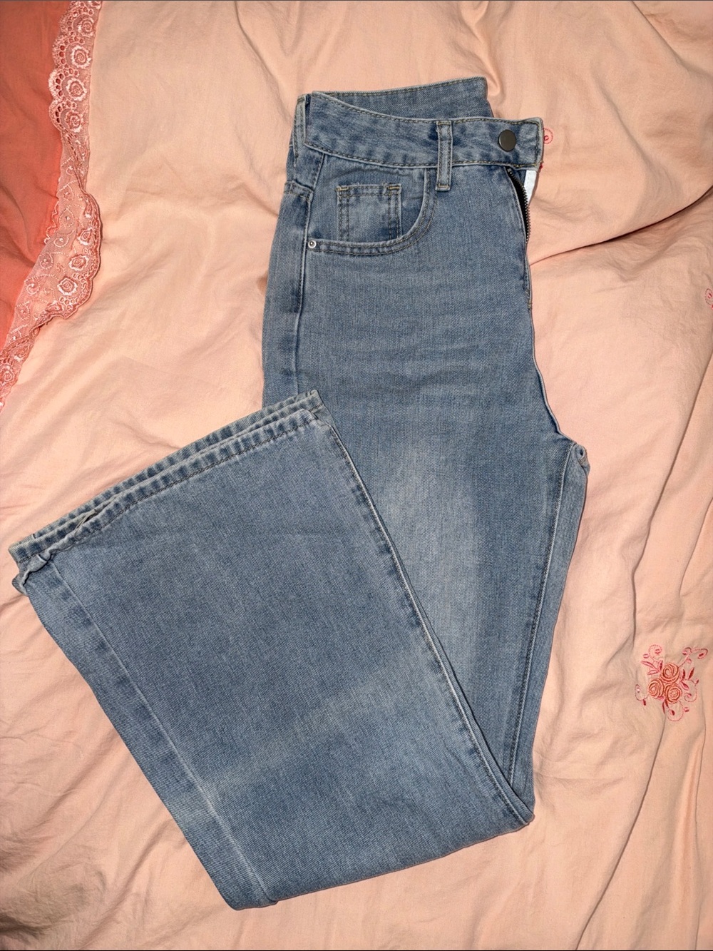 Women's High-Rise Light Blue Flare Jeans